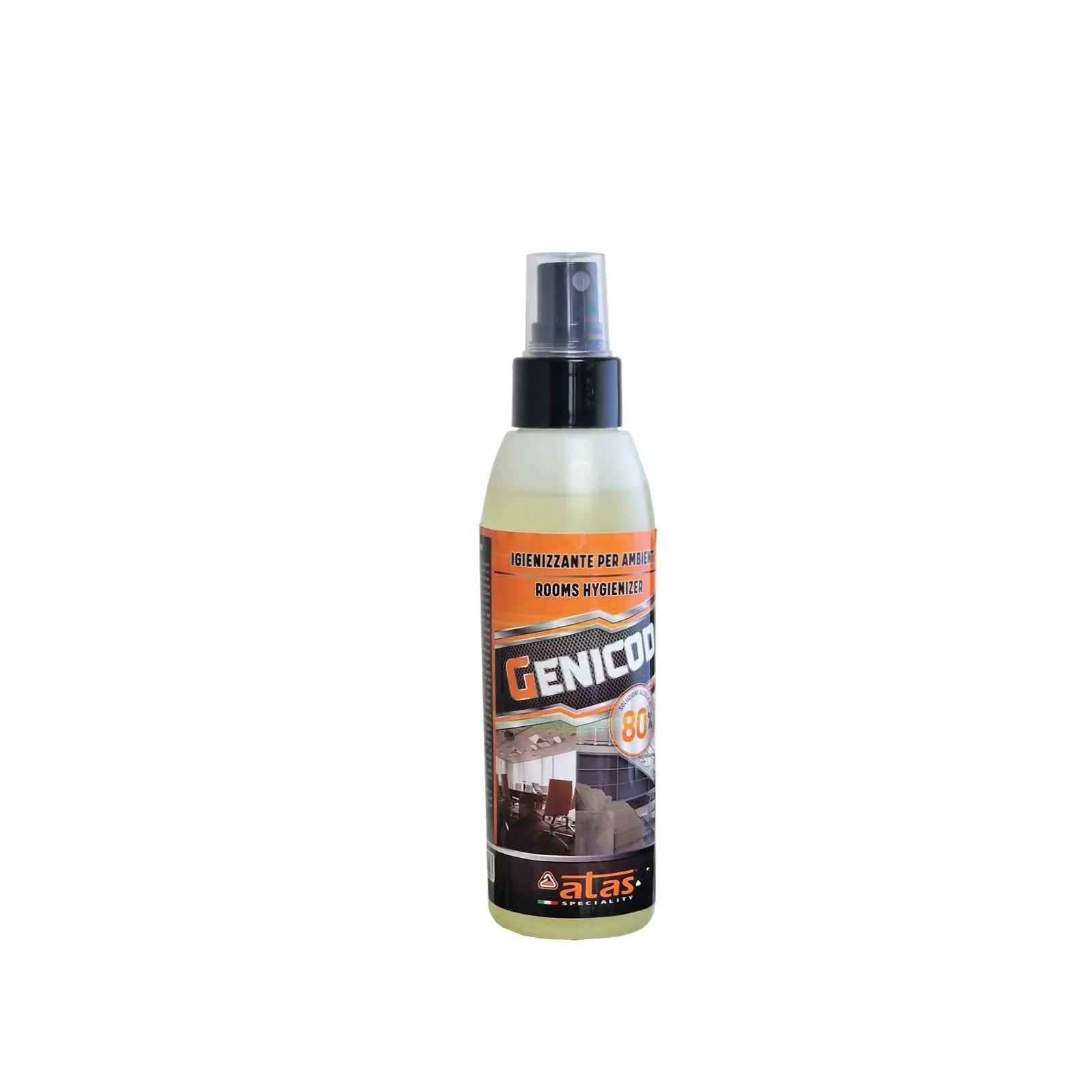 Spray Igienizzante Ambienti GENICOD 150ml con Soluzione Alcolica 80% - Resin Bike Care